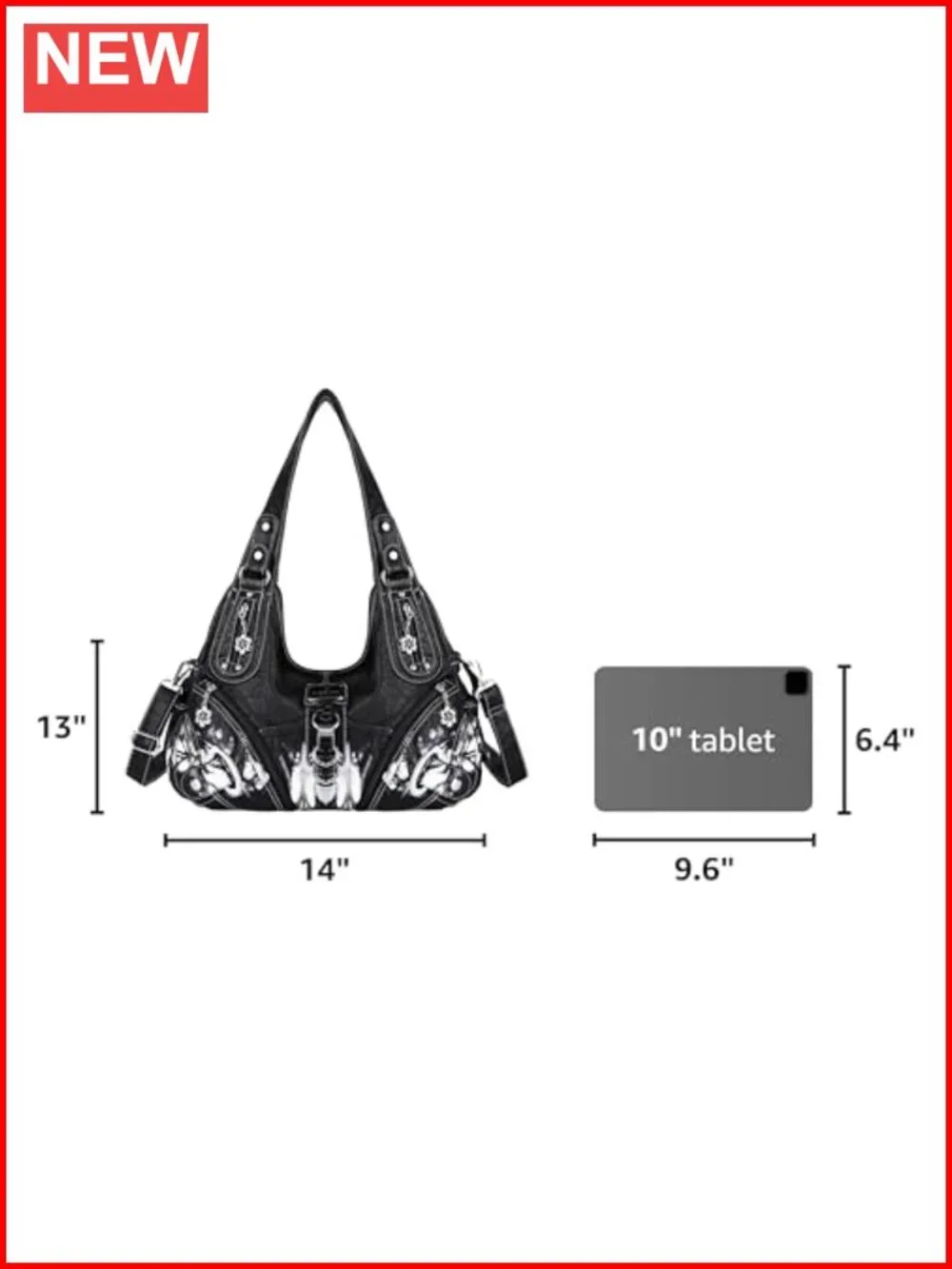 Washed PU Leather Hobo Bag with Adjustable Strap